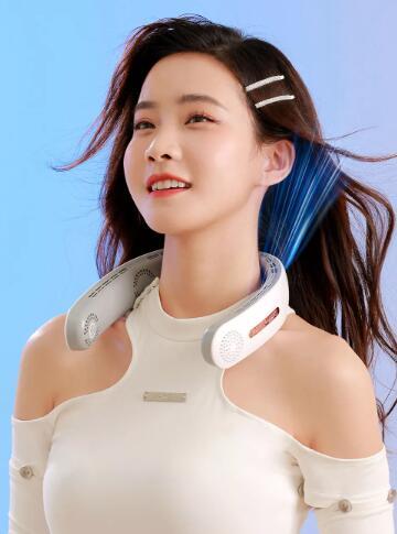 USB Folding Leafless Hanging Neck Fan