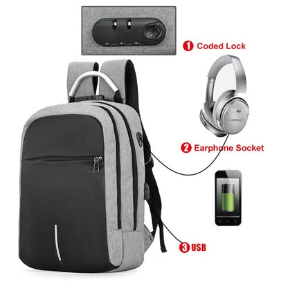 USB Charge Anti Theft Backpack